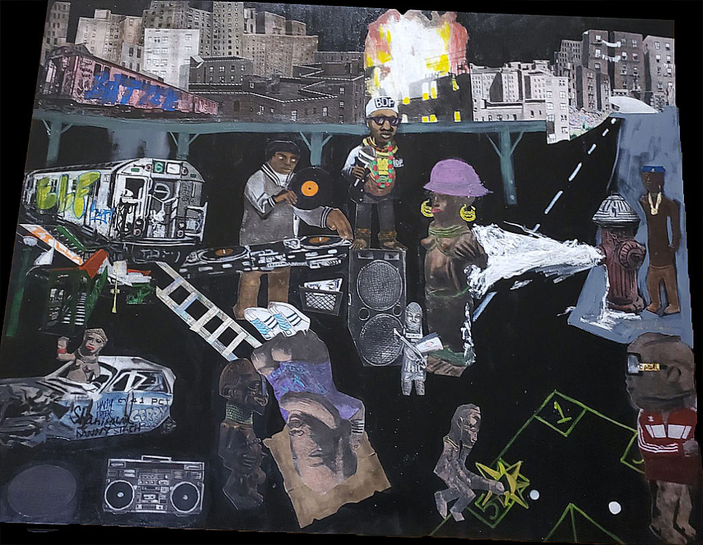 Eric Chambers: Painting Hip Hop's Golden Age with Pro-Black Allegorical Art 4 Eric Chambers visual artist art teacher UHHM donor