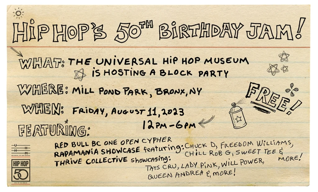 For Hip Hop’s 50th: THHM Birthday Jam! 2 hip hop 50th birthday