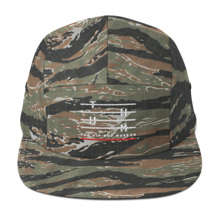 5 panel cap green tiger camo front 66fcb1933ad45