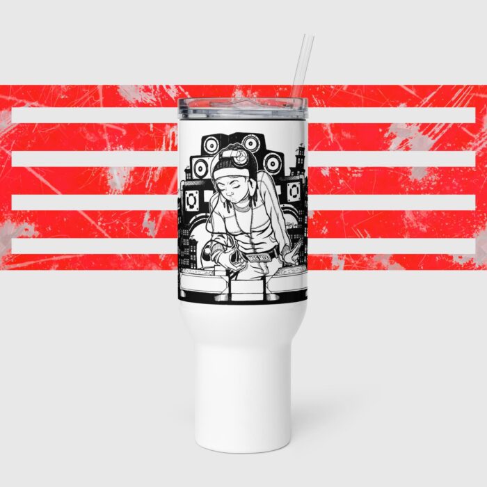 travel mug with a handle white 40 oz front 68465a0803daf